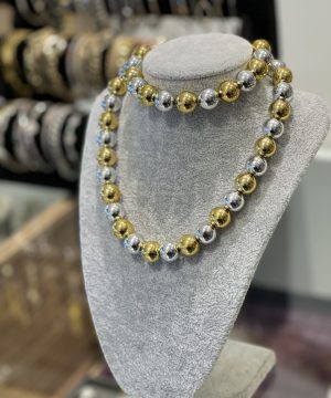 Silver ve Gold Topçuk Bileklik